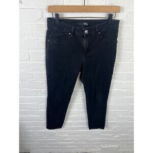 1822 Denim Women's Straight Leg Jeans Mid-Rise Dark Wash Stretch Blue Size 10